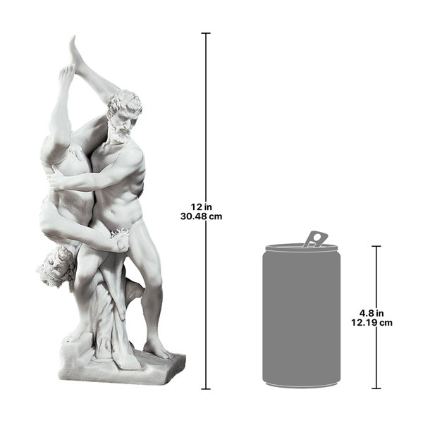 Design Toscano Hercules and Diomedes Bonded Marble Figurine